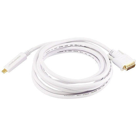 Monoprice, Inc. Mini Displayport To Dvi Cable-white 10ft