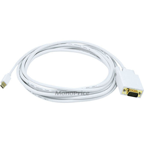 Monoprice, Inc. Mini Displayport To Vga Cable-white 10ft