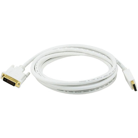 Monoprice, Inc. Displayport To Dvi Cable - White 10ft