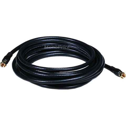 Monoprice, Inc. Rg6 75ohm_coax W F Type 15ft - Black