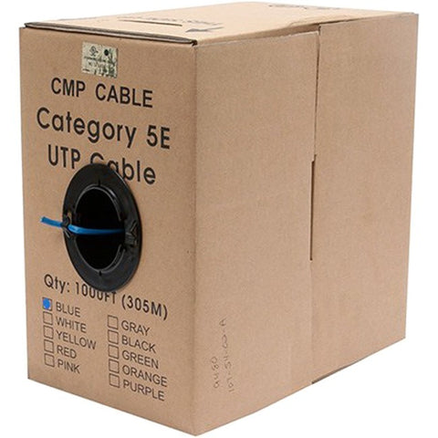 Monoprice, Inc. Cat5e Utp Solid (cmp) 1000ft - Blue