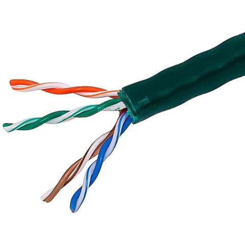 Monoprice, Inc. Cat5e Utp Solid (cmr) -  Green 1000ft