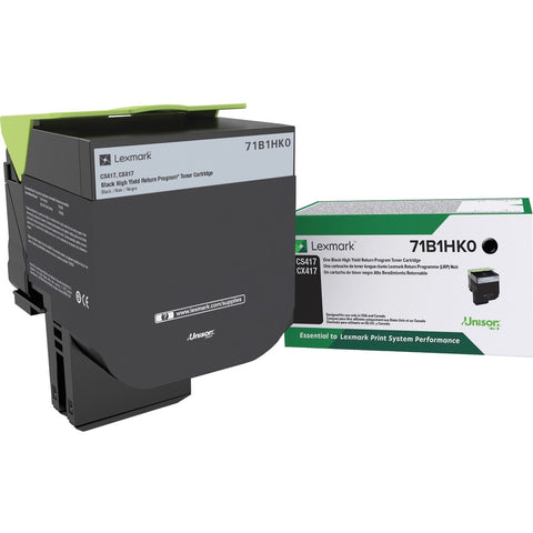 Lexmark 71b1hk0 Black Return Program Toner Cartridge For Use In Cs/cx417,517 Est