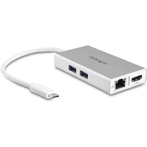Startech Usb-c Travel Dock W/ 4k 30hz Hdmi Video Display, 2x Usb-a 3.0, Gbe, 60w Pd Pass