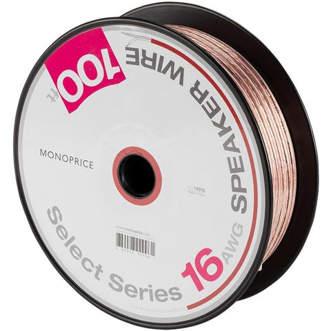 Monoprice, Inc. Select Series 16awg Speaker Wire_ 100ft