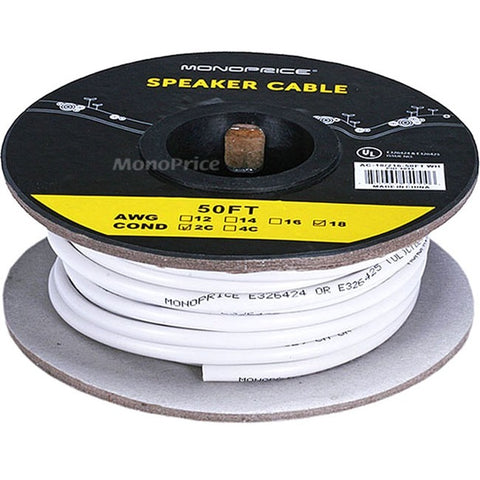 Monoprice, Inc. Speaker Wire 18awg Cl2 2-conductor_ 50