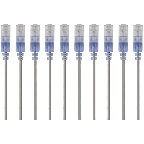 Monoprice, Inc. Slim Cat6a Cable - 10pk 1ft Gray