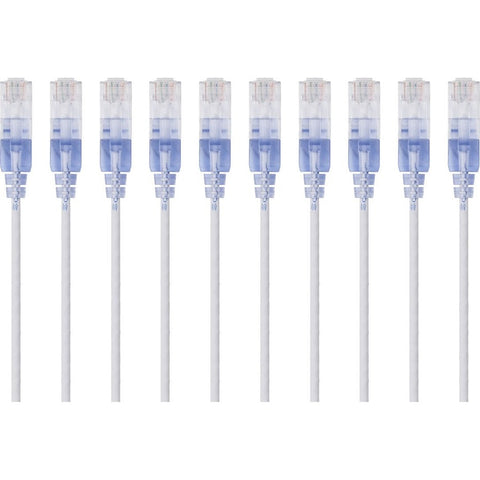 Monoprice, Inc. Slim Cat6a Cable - 10pk_ 3ft White