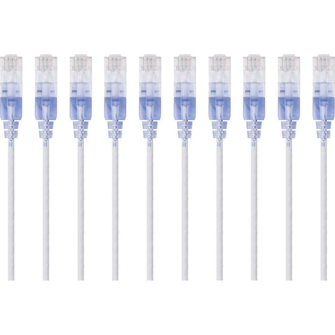 Monoprice, Inc. Slim Cat6a Cable - 10pk_ 5ft White