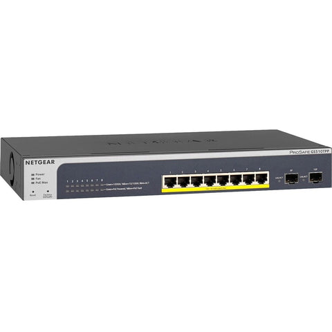 Netgear Smart Switch Series (gs510tpp) - D1ru - Wired - 1gbps - Networking / Ports Qty: