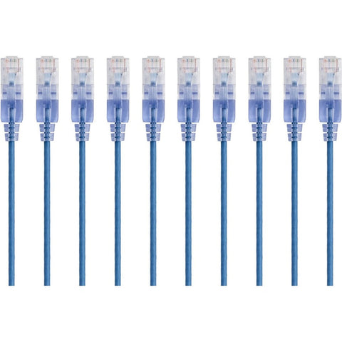 Monoprice, Inc. Slim Cat6a Cable - 10pk_ 7ft Blue