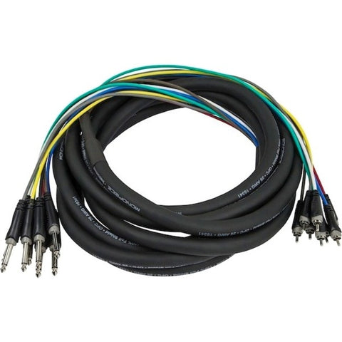 Monoprice, Inc. Ts (m) - Rca (m) Snake Cable - 6m,8 Chan