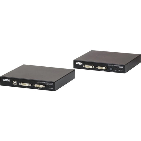 Aten Usb Dvi Dual View Hdbaset 2.0 Kvm Extender (1920 X 1200 @100 M)