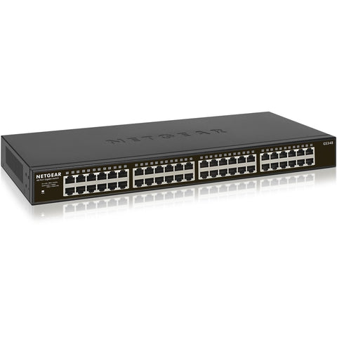 Netgear Switch - Gs348 - Wired - Networking / Ports Qty: 52 - Gigabit Ethernet - Ac 110-
