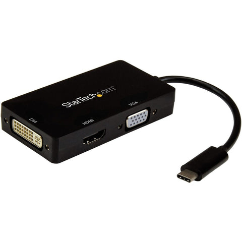 Startech 3-in-1 Usb C Adapter: Usb C To Vga Adapter Usb C To Dvi Adapter Or Usb-c To Hdmi