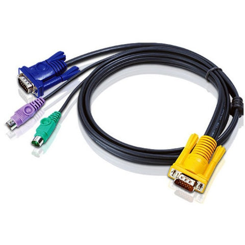 Aten 6 Sphd15 (m) -hd15(m)/minidin6 (m) Cable Acs1208l & Acs1216l