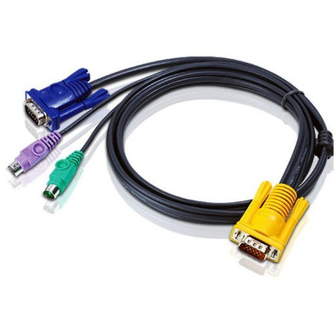 Aten Kvm Cable - Sphd-15(m) - Hd-15 ,mini Din-6(m) - 30 Ft