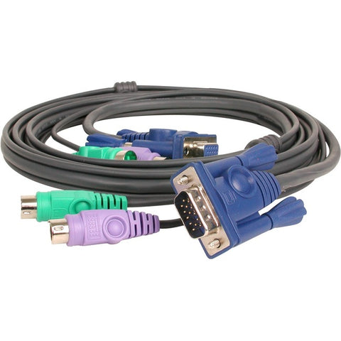 Iogear 6 Ft. Kvm 3-in-1 Cable (ps/2 -vga) For Pc Micro Cable