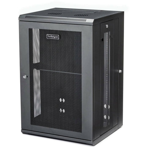 Startech 18u 19 In Wall Mount Network Cabinet - Switch Depth Rack Enclosure- 180  Hinged