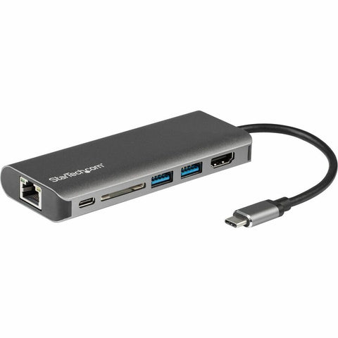 Startech Usb-c Multiport Adapter To 4k Hdmi, Gbe, 2 Usb-a Hub, Sd/sdxc/sdhc - 60w Power D