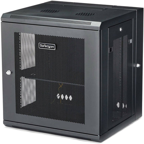 Startech 12u 19 In Wall Mount Network Cabinet - Switch Depth Rack Enclosure - 180  Hinged