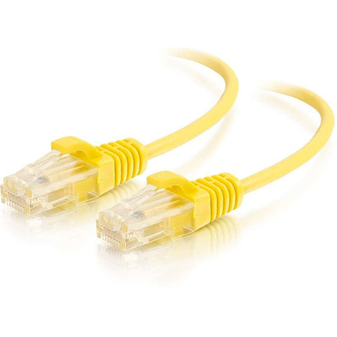 C2g 3ft/0.9m Cat6 Cable Utp Slim 28awg Ylw