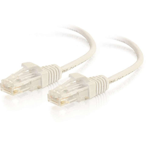 C2g 1ft/0.3m Cat6 Cable Utp Slim 28awg White