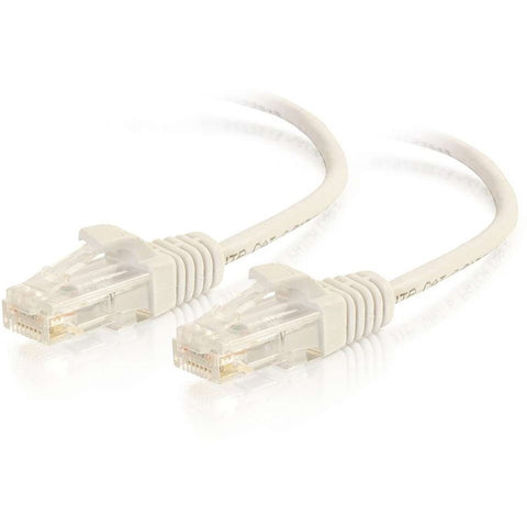 C2g 10ft/3m Cat6 Cable Utp Slim 28awg White