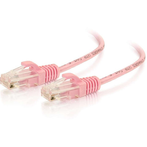 C2g 3ft/0.9m Cat6 Cable Utp Slim 28awg Pink