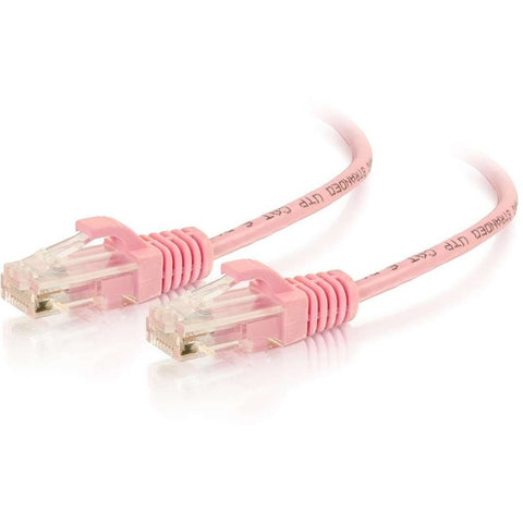 C2g 5ft/1.5m Cat6 Cable Utp Slim 28awg Pink