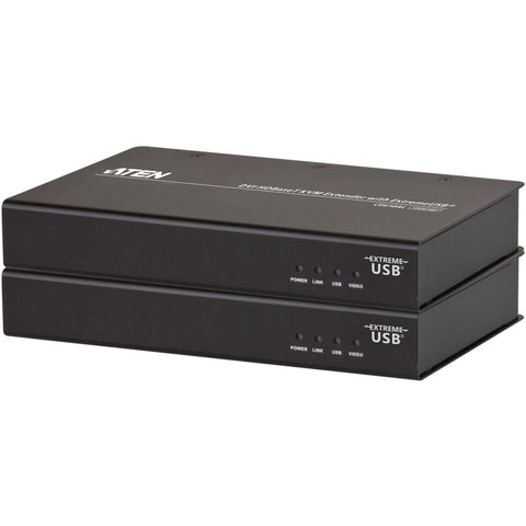 Aten Usb 2.0 Dvi Hdbaset Kvm Extender Up To 300 Ft