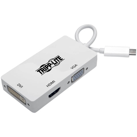 Eaton Tripp Lite Series Usb-c Multiport Adapter (m/3xf) - 4k Hdmi, Dvi, Vga, Hdcp, Whi