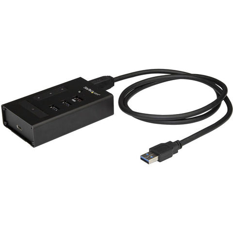 Startech 4-port Usb 3.0 Hub - Usb Type-a Laptop/desktop To 3x Usb-a (1x Bc 1.2) And 1x Us