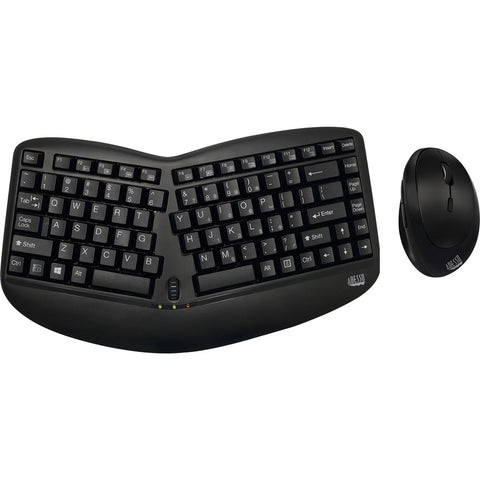 Adesso Innovation Inc Tru-form Media 1150 Wireless Ergo  Mini Trackball Keyboard And Optical Ergo Mous