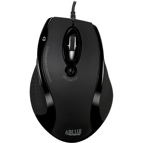 Adesso Innovation Inc Adesso Usb Ergonomic Optical Mouse, With Adjustable Dpi, Internet Navigational B