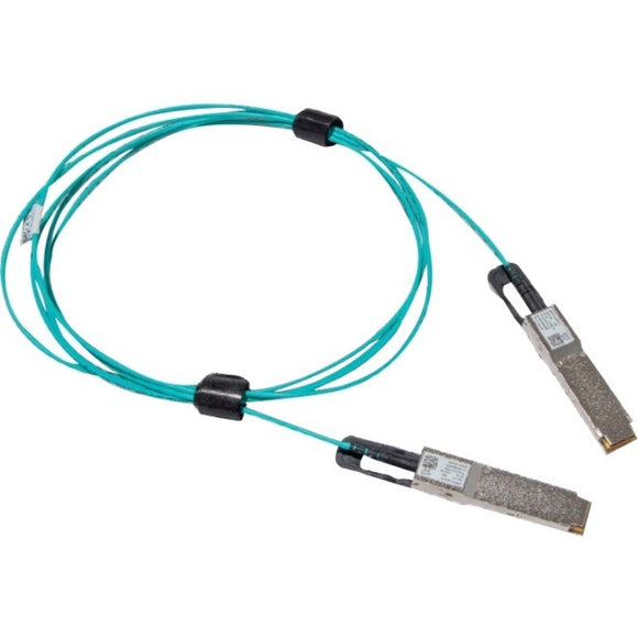 Nvidia Corporation Mellanoxa Active Fiber Cable, Ib Hdr, Up To 200gb/s, Qsfp56, Lszh, Black Pulltab