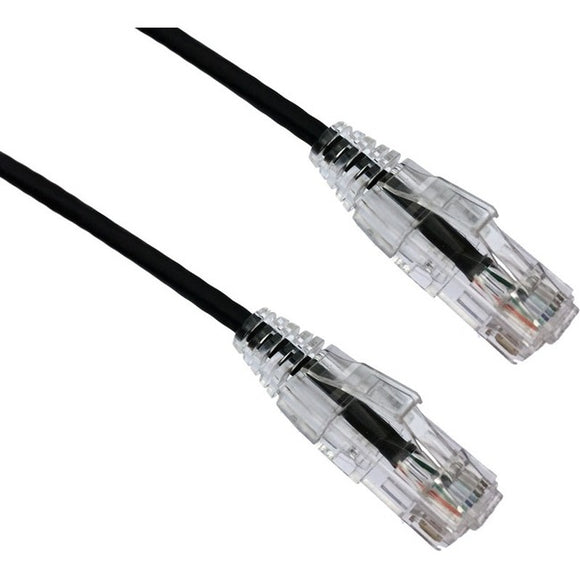 Axiom 30ft Cat6a Bendnflex Ultra-thin Snagless Patch Cable 650mhz (black)
