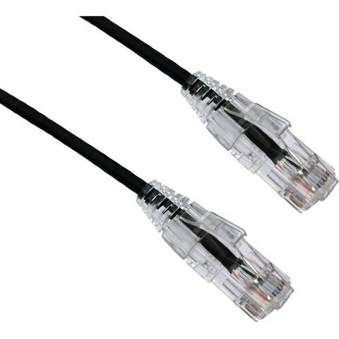 Axiom 8ft Cat6a Bendnflex Ultra-thin Snagless Patch Cable 650mhz (black)