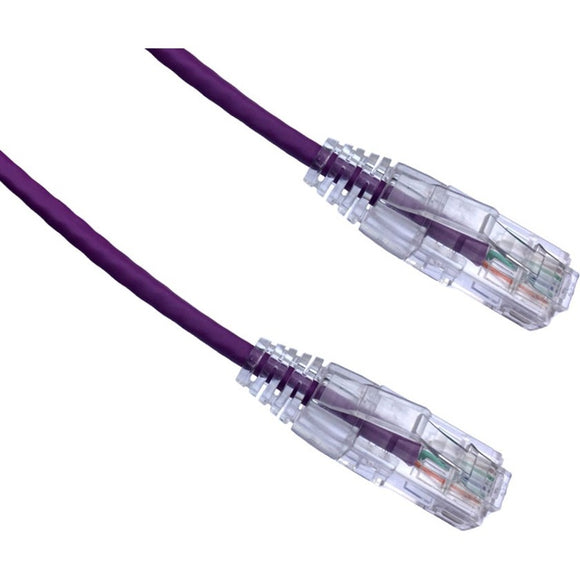 Axiom 1FT CAT6A BENDnFLEX Ultra-Thin Snagless Patch Cable 650mhz (Purple)