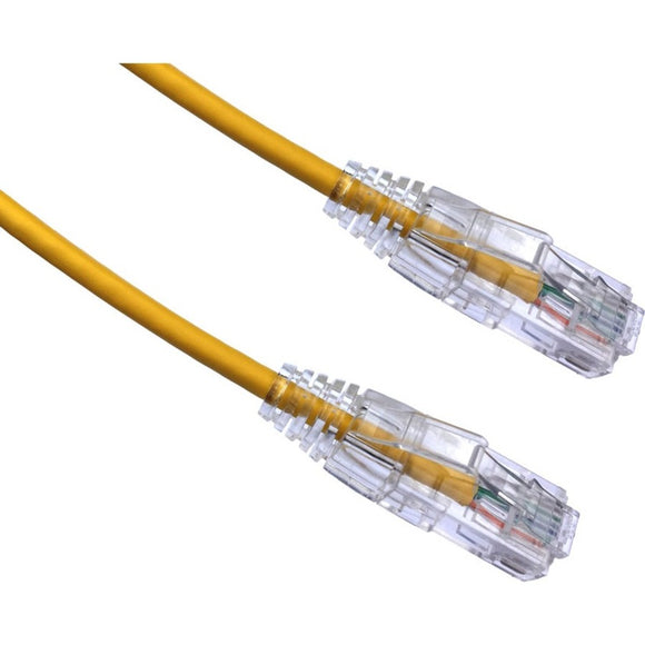 Axiom 6ft Cat6a Bendnflex Ultra-thin Snagless Patch Cable 650mhz (yellow)