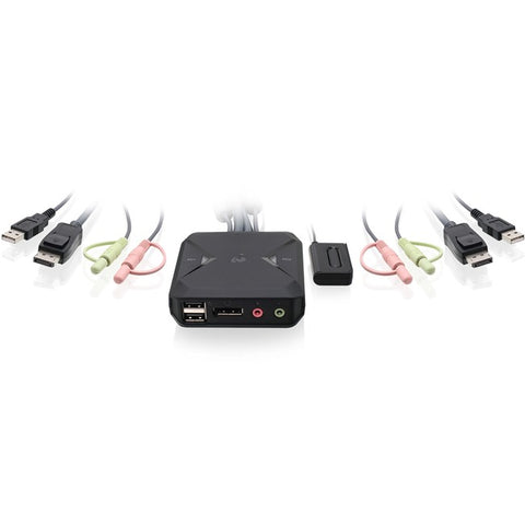 Iogear Easily Switch Between Your Two Displayport Computers And Control Them With One M