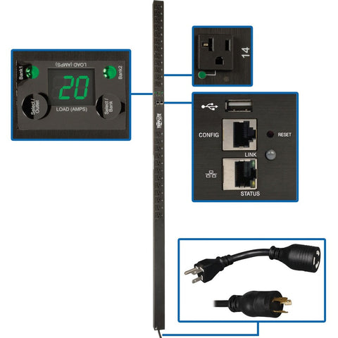 Eaton 1.9kw Single-phase Switched Pdu, Lx Platform, Outlet Monitoring, 120v Outl