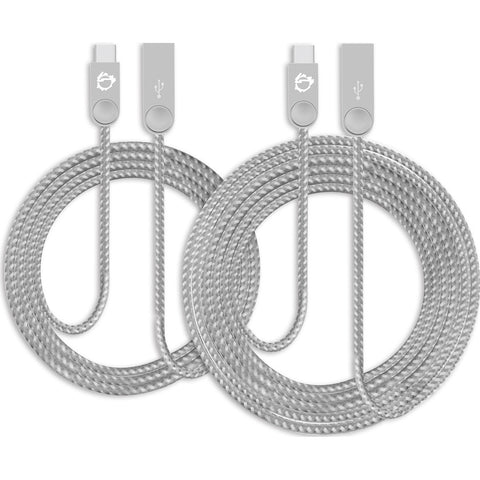 Siig, Inc. Zinc Alloy Usb-c To Usb-a Charging & Sync Woven Braided Cable - 3.3ft & 6.6ft, 2
