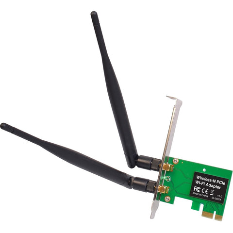 Siig, Inc. Dual Profile Pci Express 2.4ghz Wireless-n Wi-fi Adapter With Dual Antennas