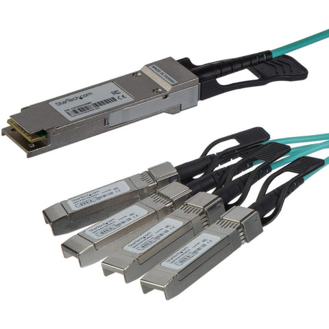 Startech 100% Cisco Qsfp-4x10g-aoc10m Active Optical Breakout Cable (aoc) - 15m Cable,40