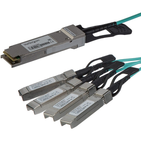 Startech 100% Cisco Qsfp-4x10g-aoc3m Active Optical Breakout Cable (aoc) - 3m Cable,40gb