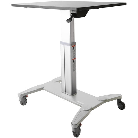 Startech Sit-stand Cart Is Easily Movable; Stable Base With Lockable Wheels - Mobile Stan