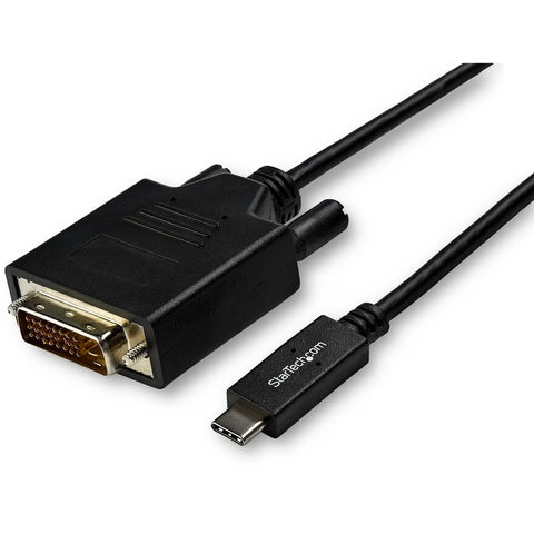 Startech Black 10ft Usb Type C Dp Alt Mode Hbr2 To Dvi-digital (single-link) Cable / 1920