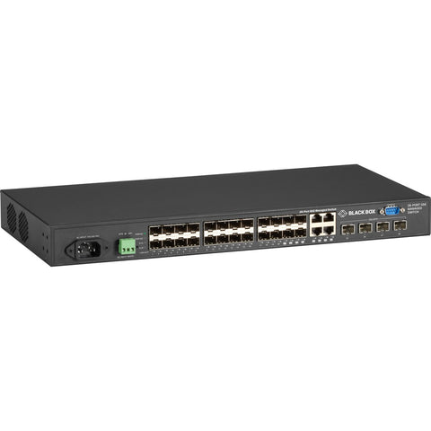 Black Box This Layer 2 Managed Gigabit Ethernet Switch Includes (20) 100/1000-mbps Sfp (sm