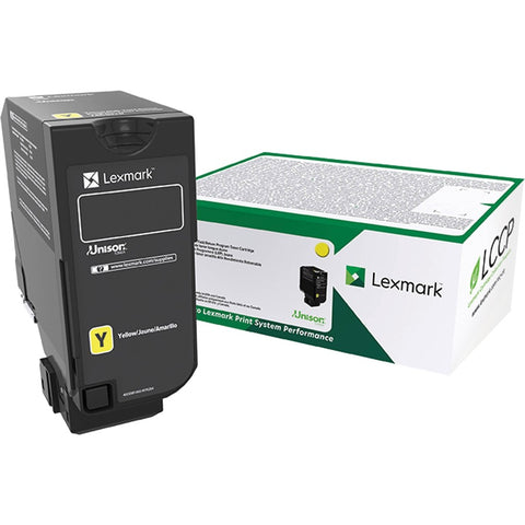Lexmark 74c0syg Yellow Return Program Toner Cartridge Taa For Use In Cs720,cs/cx